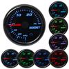 Car Accessories Auto Gauge Universal 52mm 7 Colors Turbo Boost Auto Meter 12V -30-33 PSI  -1-2 BAR  Turbo Pressure Manometer
