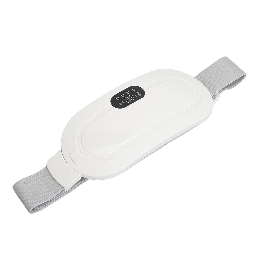 Menstrual Heated Belt Hot Compress Promote Circulation Electric Waist Belt for Wome White