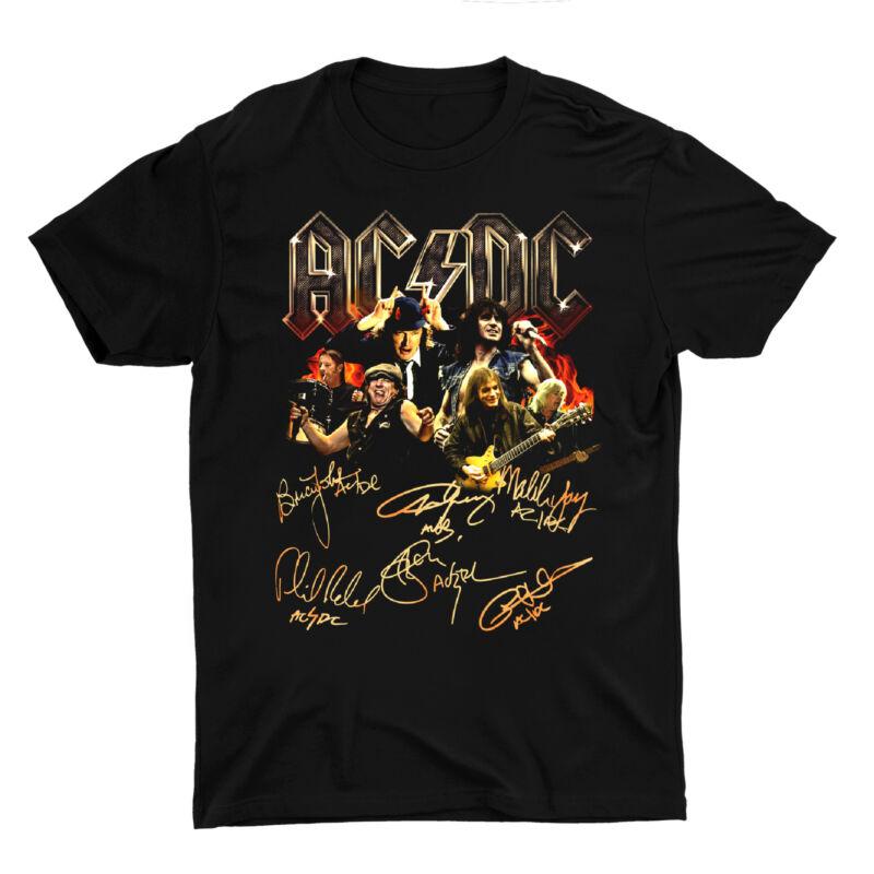 Buy Ac Dc Rock Band Signature Anniversary For Fan Print Shirt Men ...