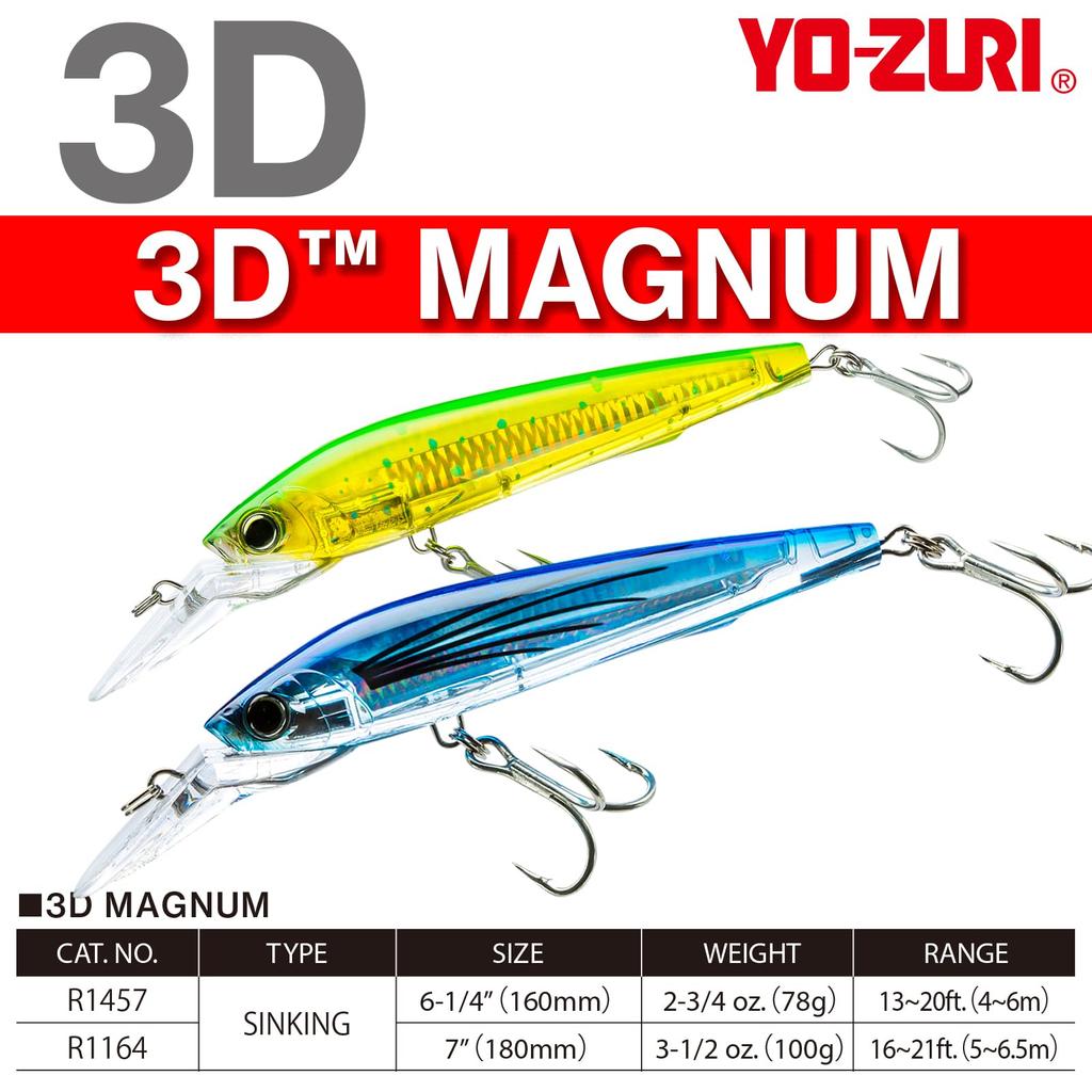 Saltwater Lure 3D Magnum Sinking 160mm Pink Orange YO-ZURI Color