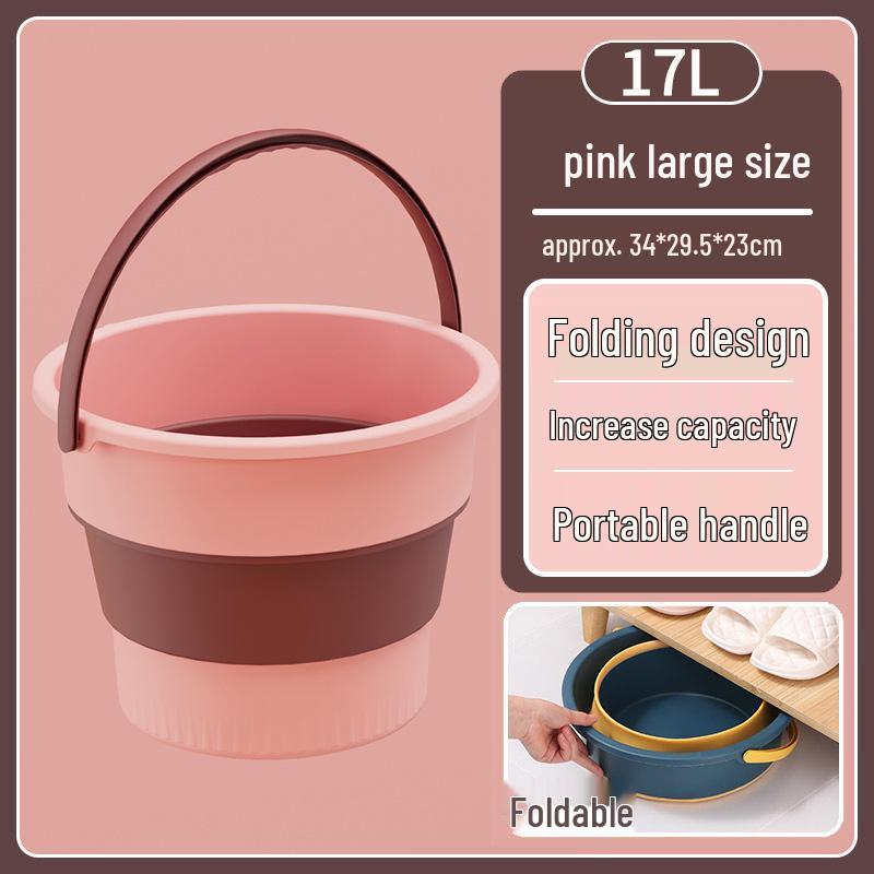 Portable Folding Water Bucket: Large Laundry, Car Trash, Wash & Fishing Use