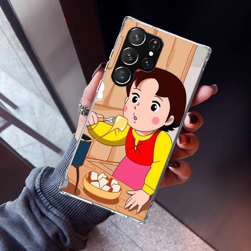 Heidi Cute Cartoon Phone Case For Samsung Galaxy S26 S25 Edge S24 S23 Ultra S22 Plus S21 S20 FE Soft TPU Back Cover Funda Galaxy