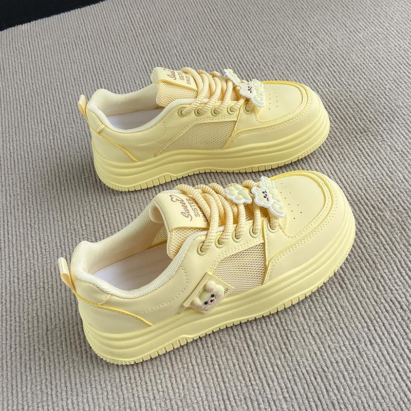 Fashion CRLAYDK Women's Classic Mesh Fashion Sneakers Casual Tennis Breathable Skate Shoes Platform Walking Anti Slip Cute Trainers