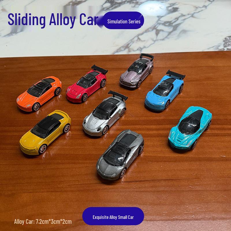 Cross-Border Fire Wheel: Children s Alloy Catapult Car with Launch Track