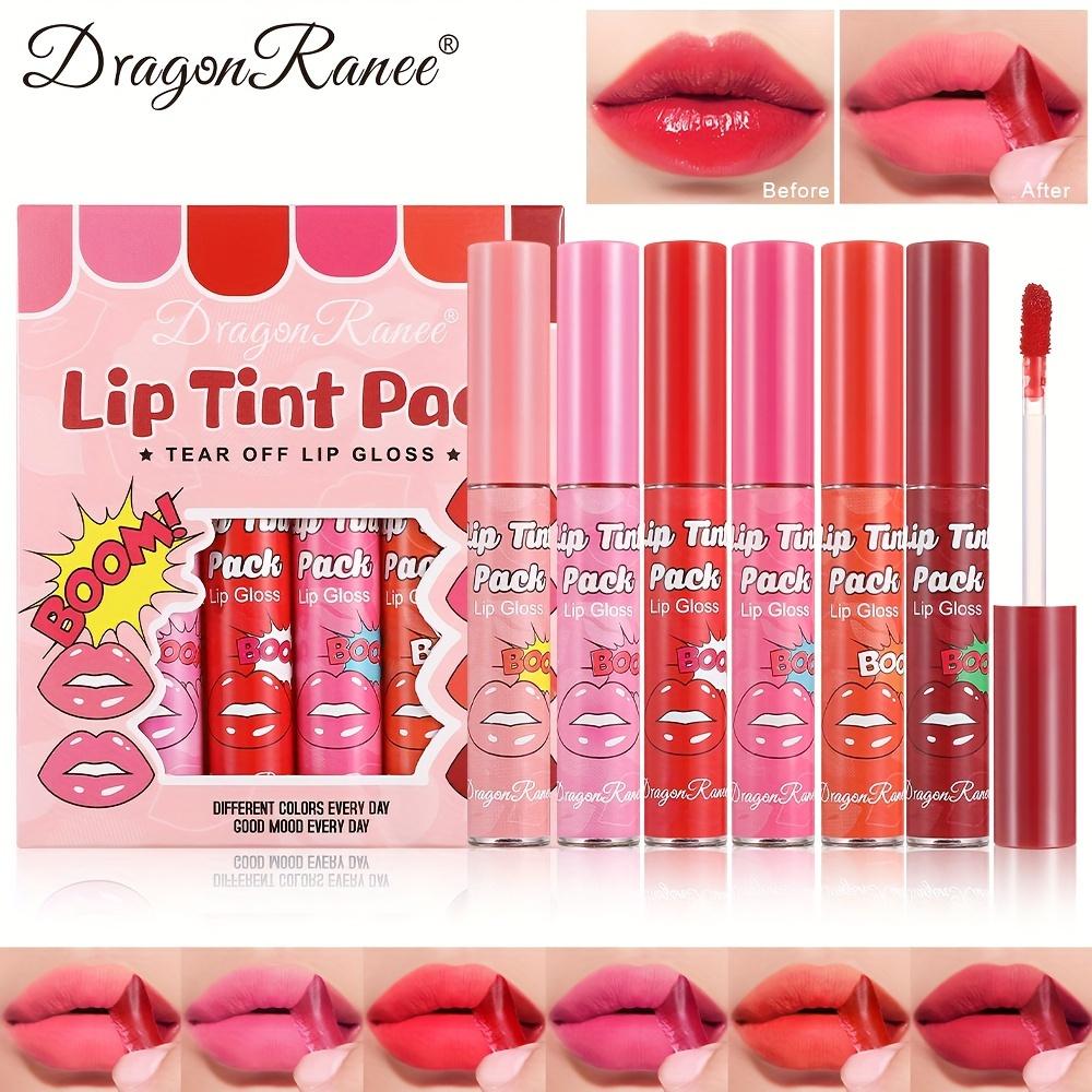 6 Colors Matte Velvet Lip Tint Set | Long-lasting, Waterproof, Non-bleeding, Portable Party-friendly Lip Gloss