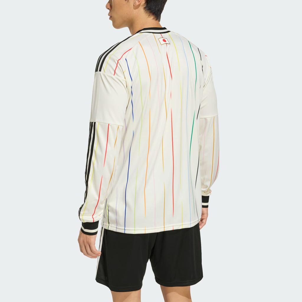 Adidas Originals Japan Climacool 26 National Team World Cup Away Fan Version Slim Fit V-Neck Quick-Dry Long Sleeve Football Shirt Men tops JZ9697