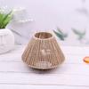 Hanging Wicker Straw Woven Lampshade Rattan Geometric Shade Light Cover Hanging Lamp Cover  Bedroom