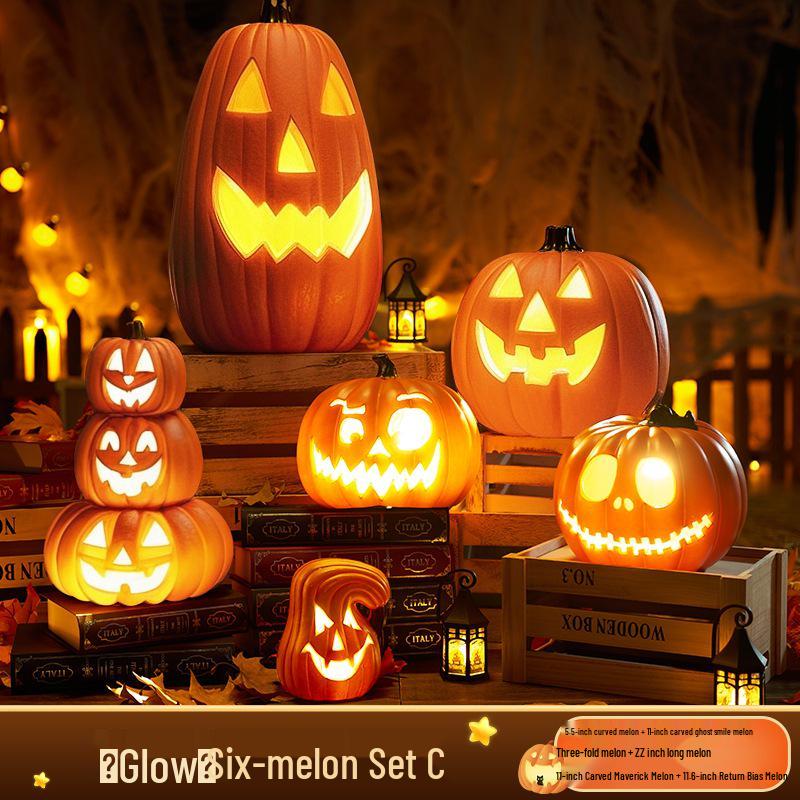 Large Luminous Pumpkin Lantern for Halloween Outdoor Theme Decorations