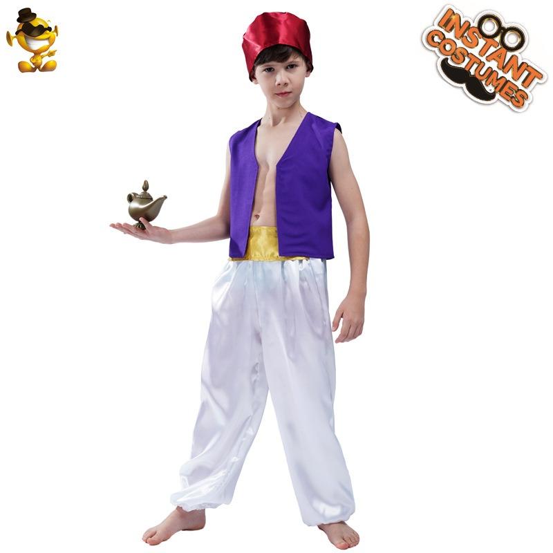 Kids Arab Prince Costume, Boys Arab Cosplay Stage Costume Cosplay