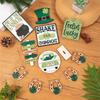 Patrick's Day Tiered Tray Decorations Gnome Leprechaun's Hat Shamrock Wooden Signs Decorations for Patrick's Day Decor