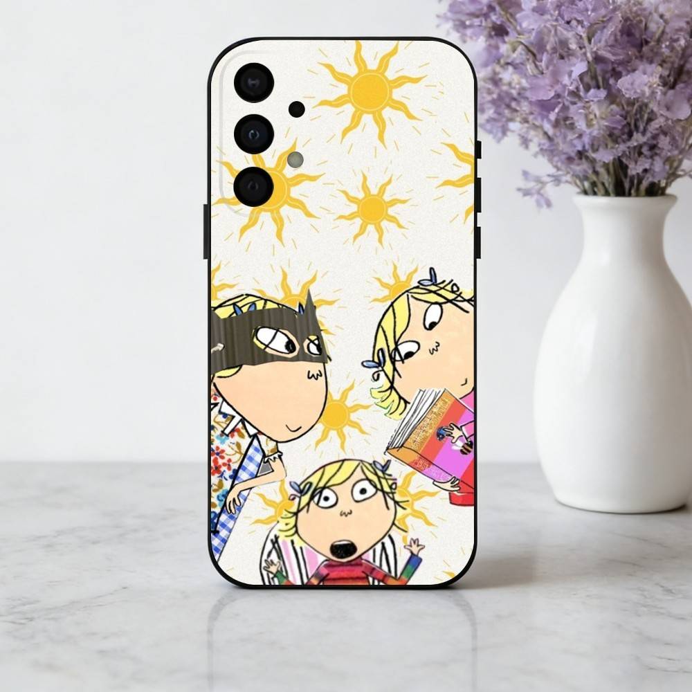 C-Charlie-E and L-Lola-A Phone Case For Samsung Galaxy A73,A72,A71,A70,A53,A52,A51,Others Soft Black Shell