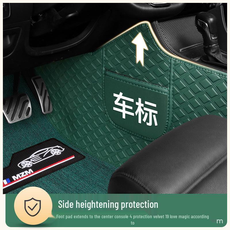 Universal Leather Car Floor Mats for All Models - Full Coverage Car Foot Pads