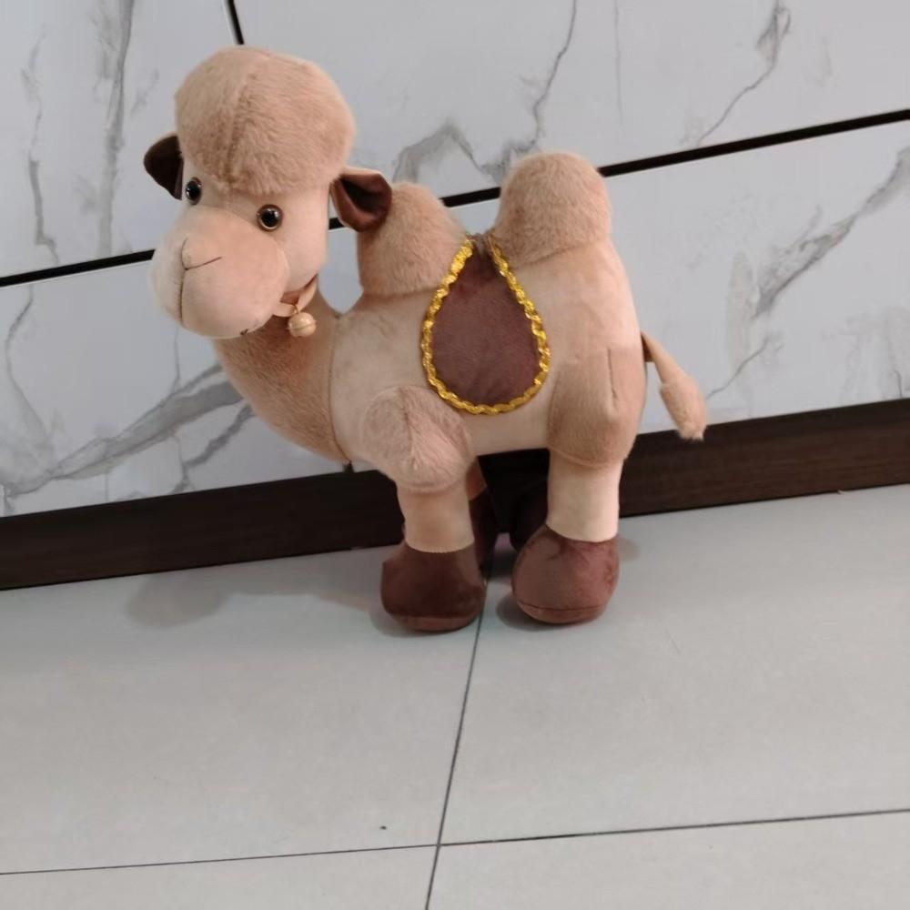 Soft Plush Camel Plush Toy Adorable Design Desert Camel Plushie Stuffed Animal Doll Home Toy