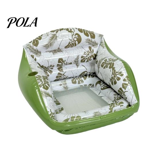 Sdraio Gonfiabile per Piscina per Adulti, Divano Galleggiante Gonfiabile con Portabicchieri, Sedile Galleggiante Pieghevole Gonfiabile, Accessori Estivi per Spiaggia e Piscina
