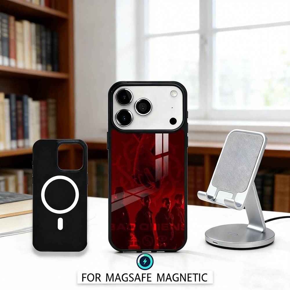 B-Bad O-Omens Band Phone Case For iPhone 17,16,15,14,13,12,Pro,Max For Magsafe Magnetic Wireless Charging