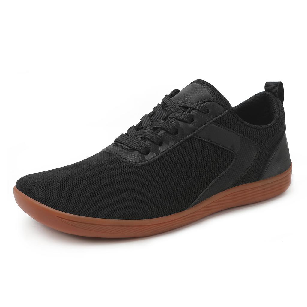 Outdoor walking shoes men's and women's comfortable fitness shoes wide head barefoot shoes men's breathable soft-soled fly-woven shoes flat-soled