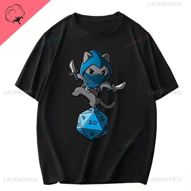 DND Unisexs TShirt Cat Wizard I Cast Furball Printed Tee Funny Meme Dungeon Dragon Fantasy RPG Role Playing Tabletop Games T Shirt 4XL