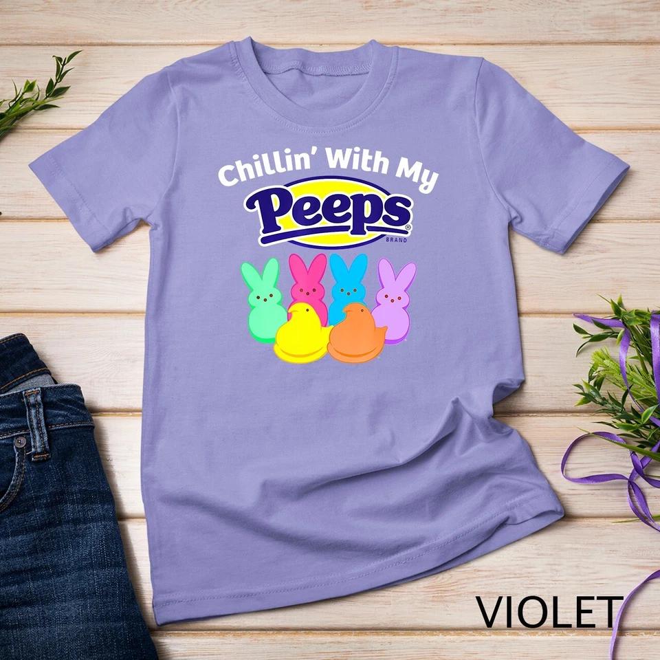 Peeps Easter Chillin With My Peeps T-Shirt Unisex T-shirt 9 S