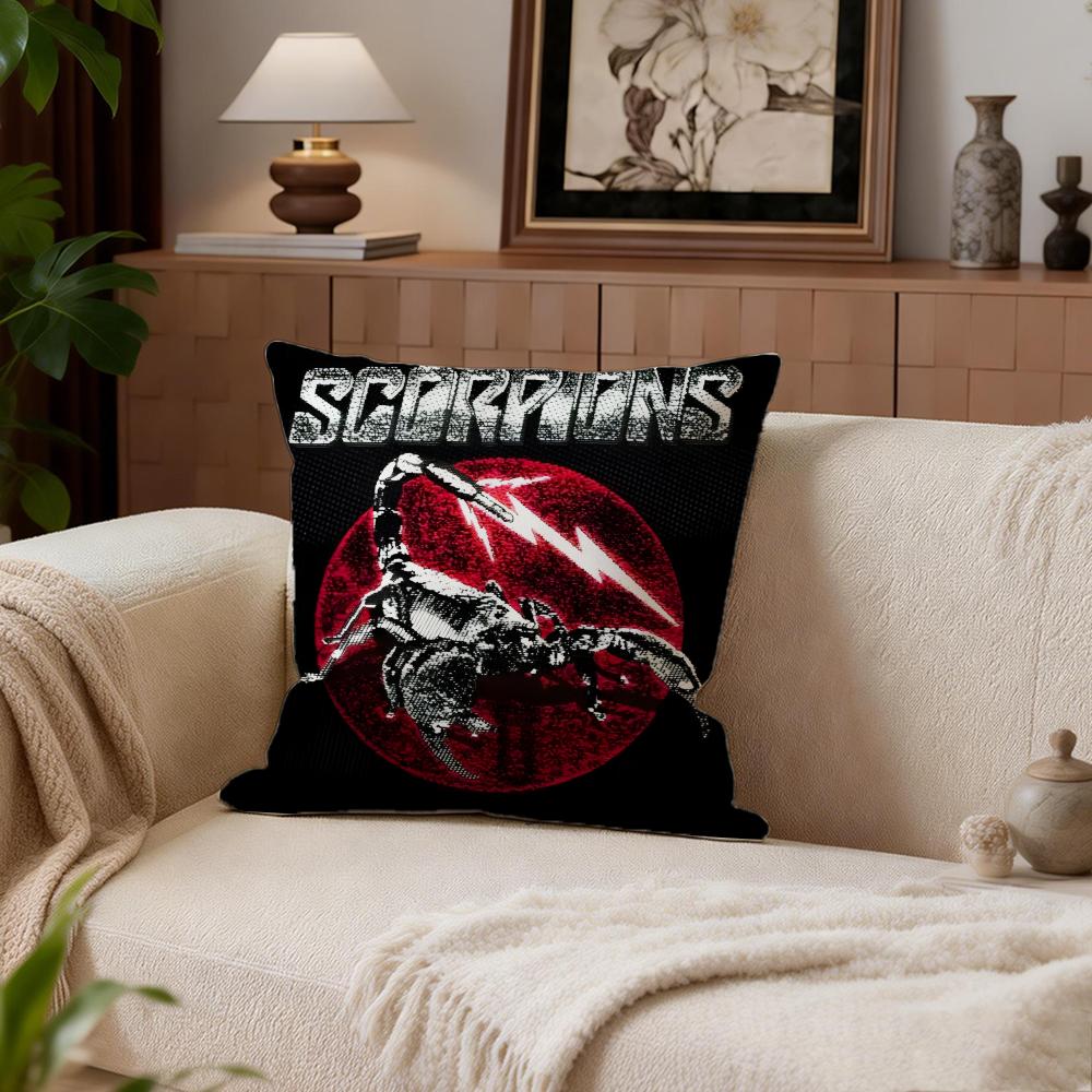 

Music Scorpions Cushion Cover Cushion Cover Set 4Pcs 50x50 45x45 40x40 Pillowcase Decorative Sofa Home Decor 30X30cm