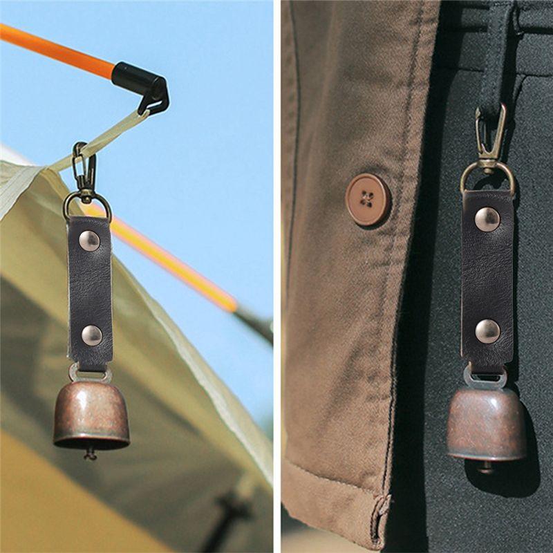 Bear Bell Outdoor Bear Bell Camping Wind Chime Keychain Pet Pendant Bell Reminder Bell Easy To Use