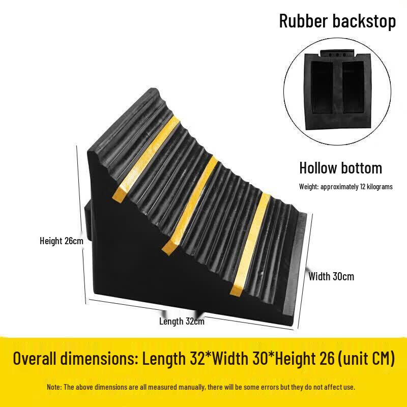 Heavy-Duty Rubber Wheel Chock