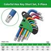Precision Allen Wrench Set 1.5mm To 10mm Hexagon Spanner Set Heavy Duty L Wrench Kit  For Machinery