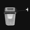 Aquarium Feeding Funnel, Plastic Aquarium Feeding Cup, Floating  S with Transparent Scale with Suction Cup for Aquarium