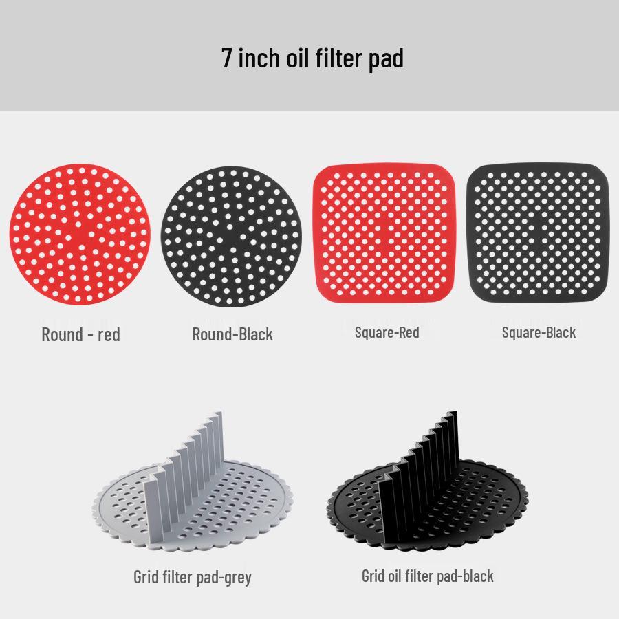 Silicone Baking Mat: Washable Oil-Filtering & Heat-Insulating Air Fryer Kitchen Accessory