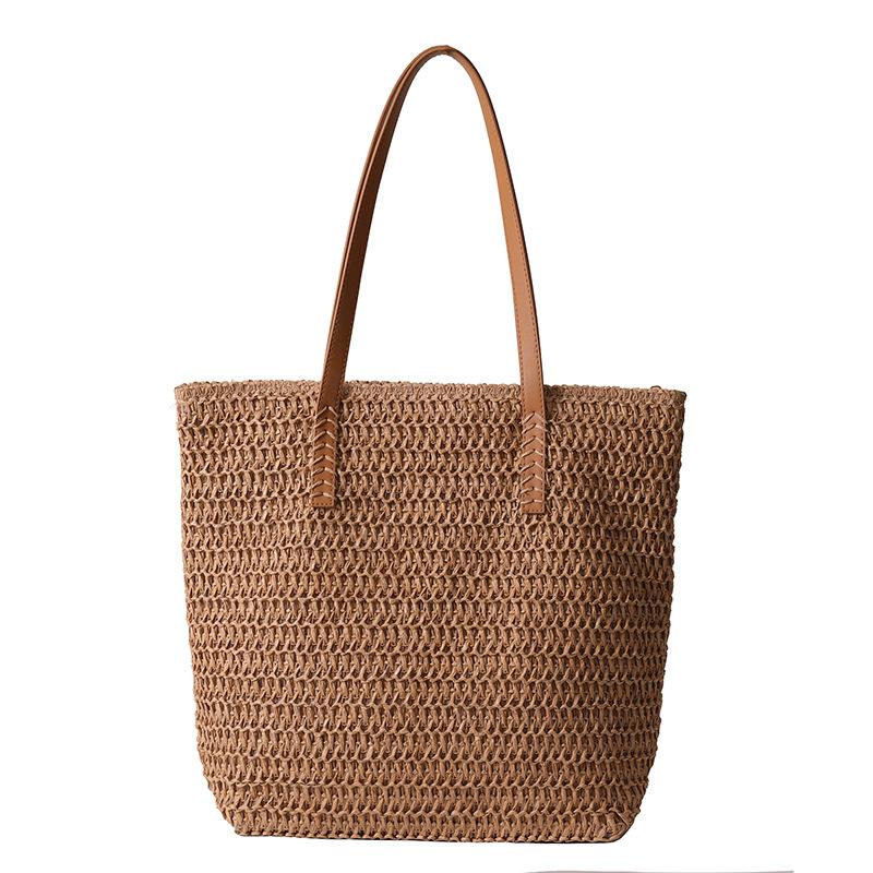 Large-capacity Fashionable Woven Bag Versatile Single-shoulder Bag for Women In Spring and SummerTote Bag