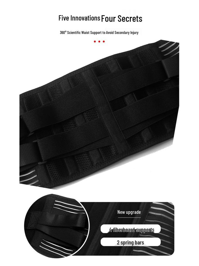 Adjustable Breathable Mesh Waist Support Belt with Pressure Pad