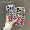 Phone Case: 2D Flat Design Suitable for iPhone 18 17 16 15 14 13 Pro Protective Case, Couple Style, Glittery Puppy, Christmas and Halloween Gift