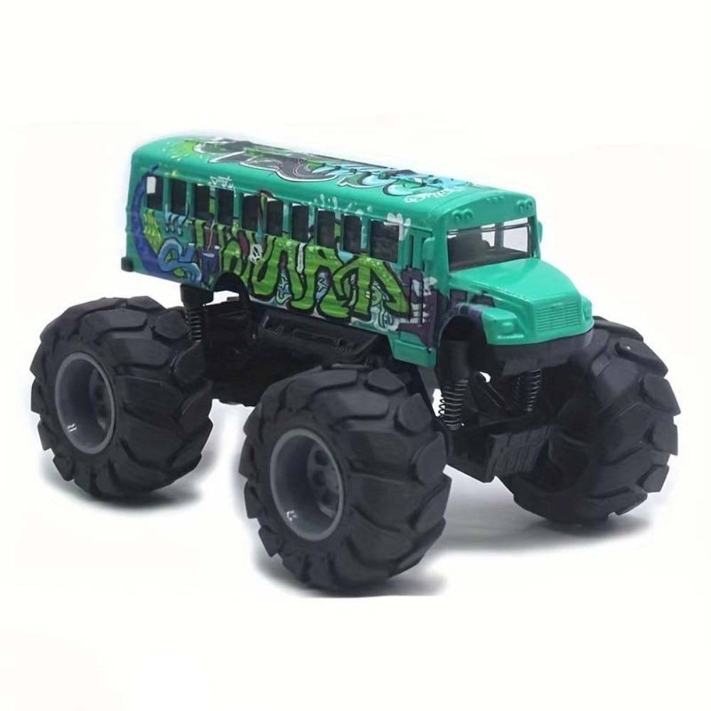 Simulation Pull Back Car Toy Die Cast Metal School Bus Vehicles Toys School Bus Model  Boys Girls