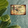 Metal Poster Wall Art Vintage Dragonfly I Am Always with You Memorial Gift for Garden