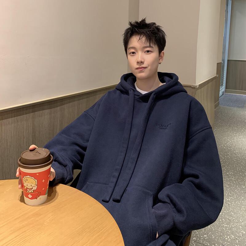 Men's American Style Heavyweight Hooded Sweatshirt