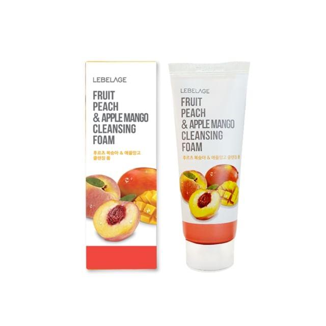 LEBELAGE - Fruit Peach & Apple Mango Cleansing Foam 100ml