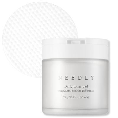 NEEDLY Wipe-Off Toner Pads, 80 Sheets, for Moisturizing and Exfoliating Morning and Night [Korean Cosmetics, Authentic Product]