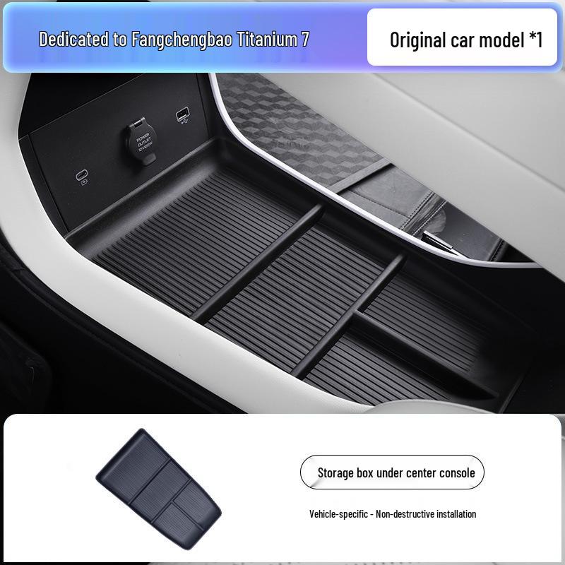 Equation Leopard Titanium 7 Center Console Armrest Storage Box for 2025 Model.