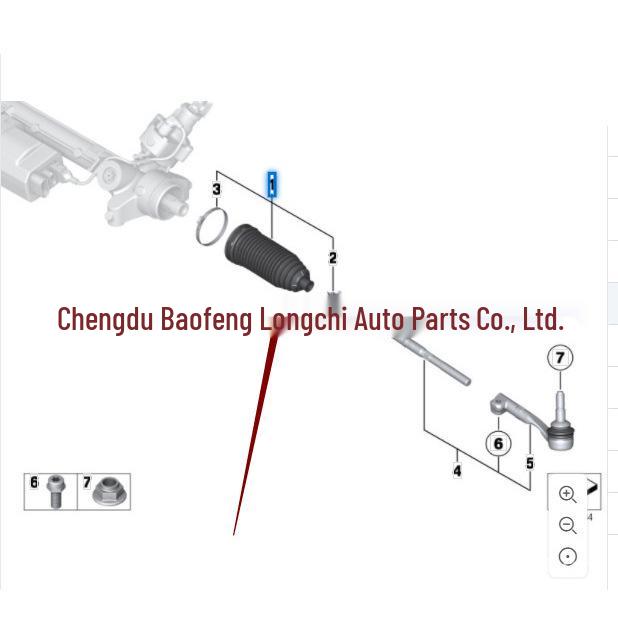 BMW 3 Series E90/E92/E93 Steering Gear Rubber Dust Cover 32106765234