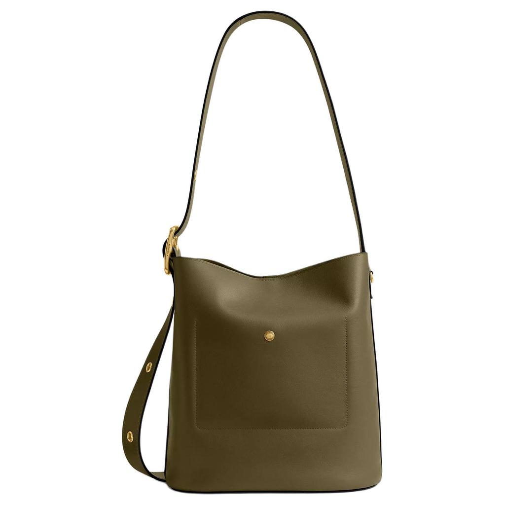 Coach Bleecker 28 Bucket Bag Women Shoulder Bag Gold Brass Olive CCC23-B4OL