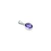 Oval Amethyst Pendant: Natural Gemstone, 925 Sterling Silver