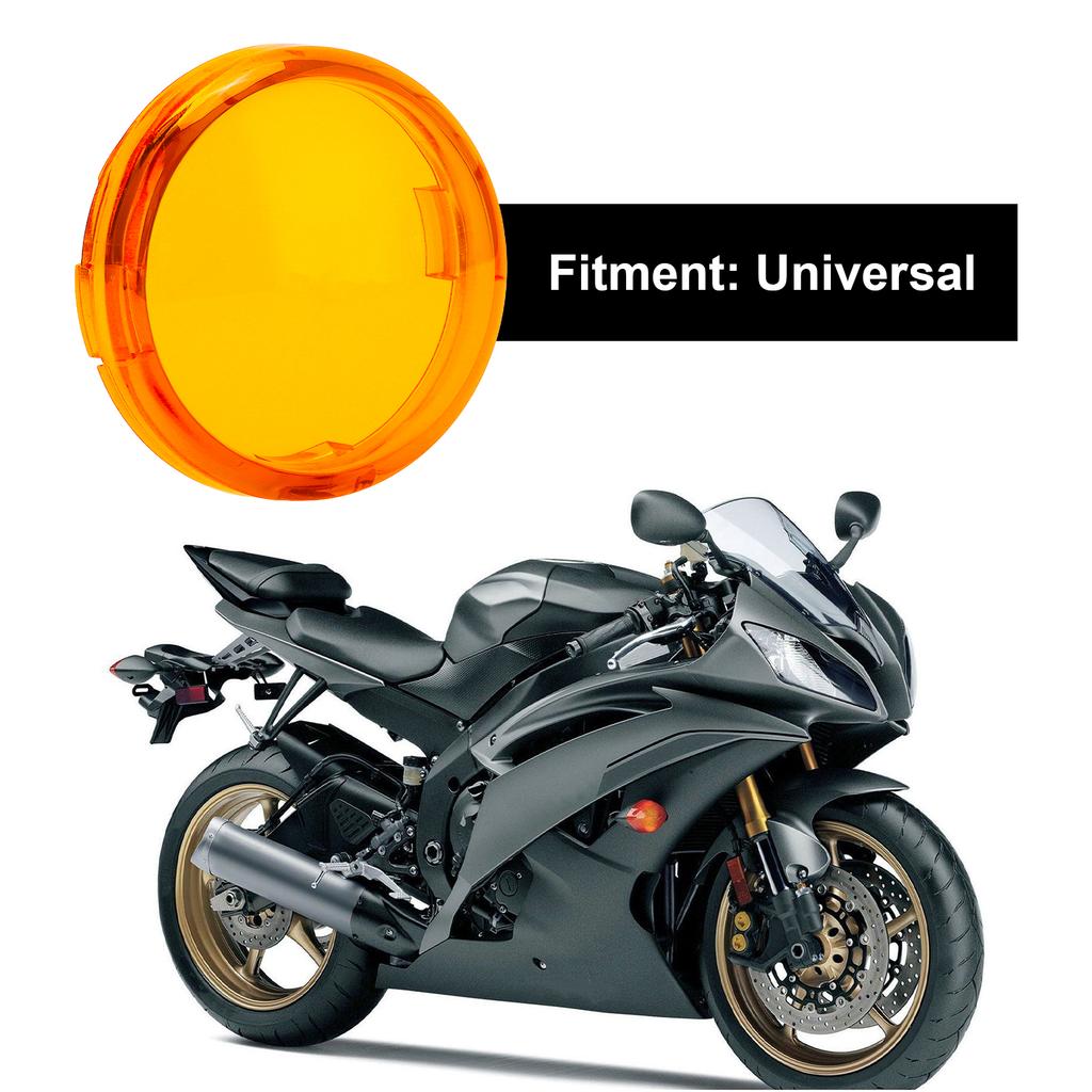 4pcs 6cmCelsius2.36in Motorcycle Turn Signal Light Lens Cover ABS Motorbike Accessories
