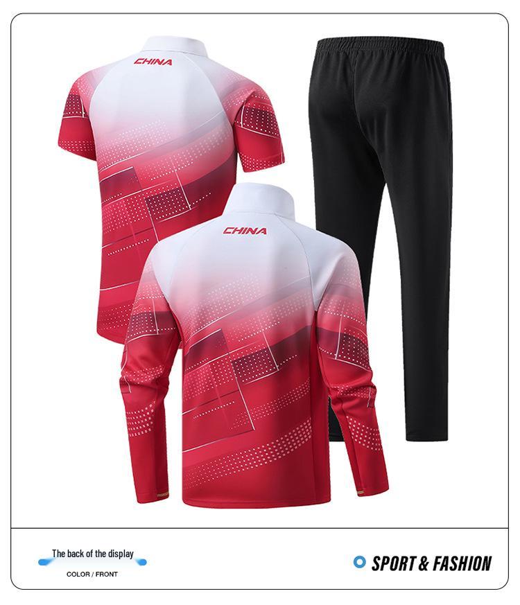 Chinese Team Sports Uniform Set for Student Training and Performances