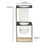 Geometric Art Metal, Leather Weaving, Glass Vase, Hydroponic Vase, Flower Arrangement, Glass Container, Living Room Decoration