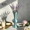 Stylish Balcony Decor Retro Curved Decorative Flower Vase, 3D Printed Flared Neck Plant Pots for Windowsill Minimalist Tabletop Floral Container