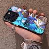 Ganyu Genshin Impact Phone Case For IPhone 17 16 15 14 13 12 11 Plus Pro Max Multicolor Aurora Laser Shockproof Funda Cover