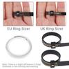 3pcs Wrist Sizer Measuring Tool Set for Men / Women with UK RingSizer (A - Z), EU Finger Sizer (41 - 76), Jewelry Circlet Sizer Bracelet Gauge