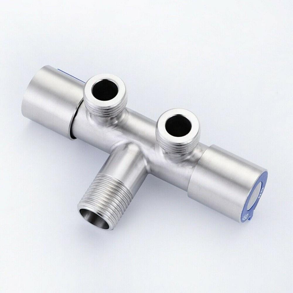 Double Handle Stainless Steel Cold Water Faucet Bathroom Washing Machine Faucet