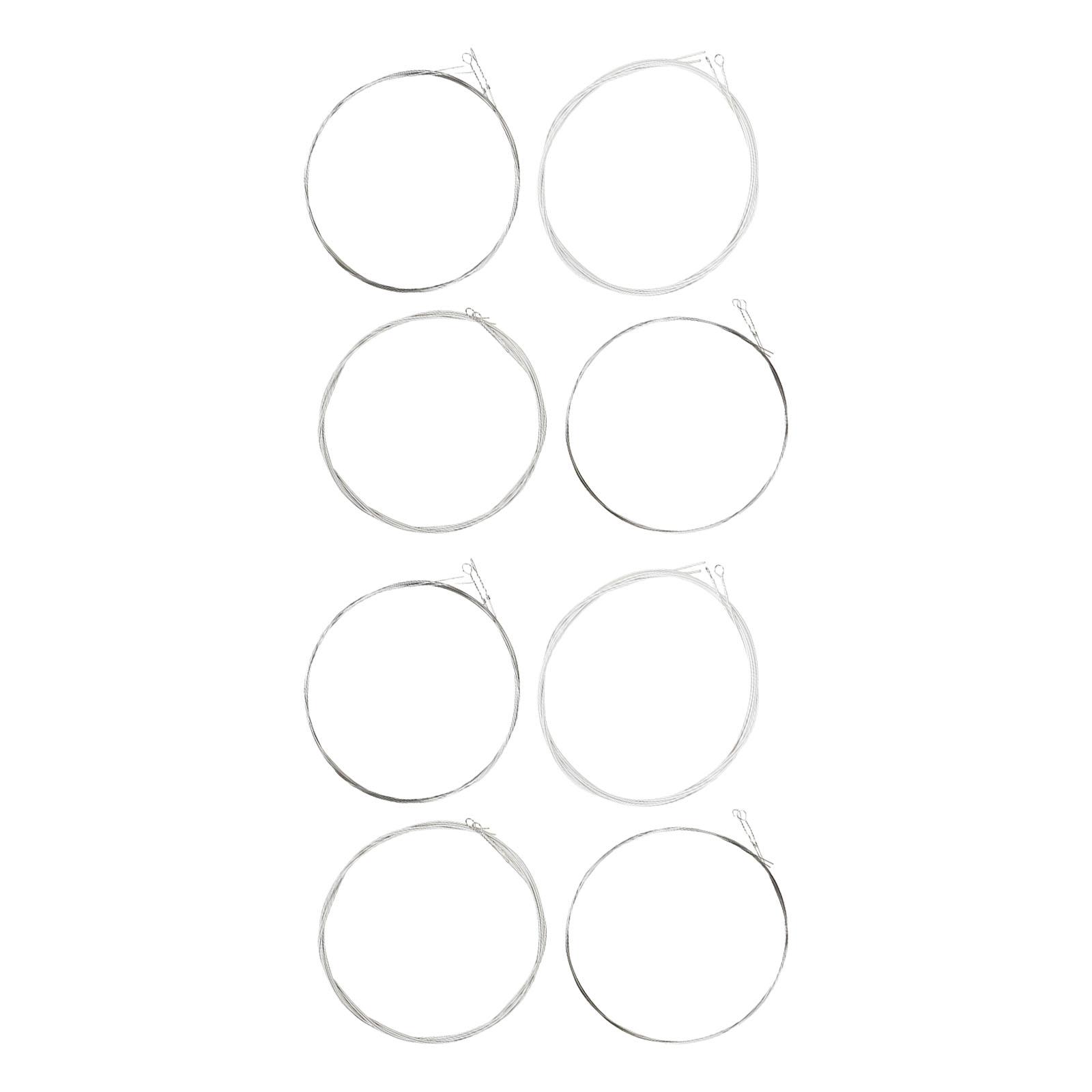 

Струны для мандолины 8 струн Сменные струны Набор из 8 струн Обмоточная часть Металлическая текстура Подходят для долгого срока службы