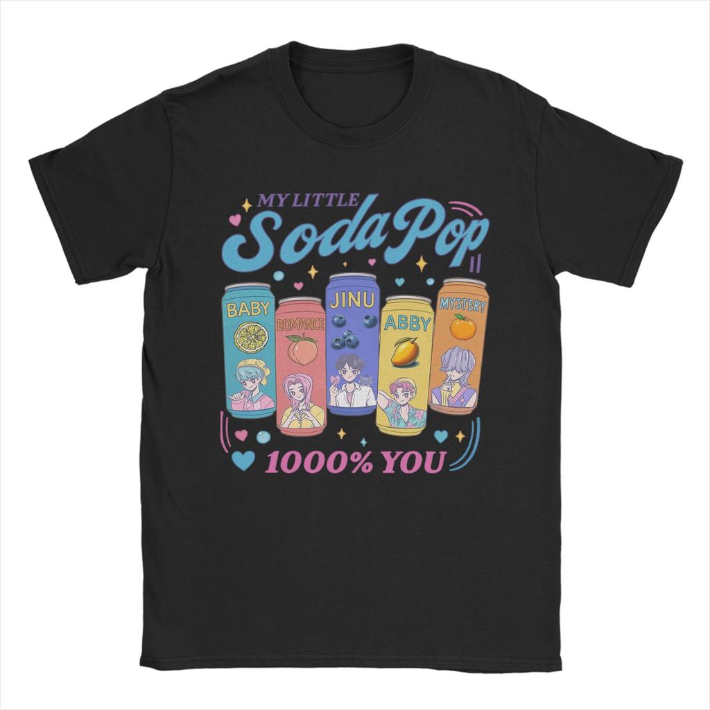 Pánská My Little Soda Pop Saja Chlapecká Kpop Démonická Trička 100% Bavlna Topy Novinka Krátký Rukáv Kulatý Výstřih Trička Letní Tričko