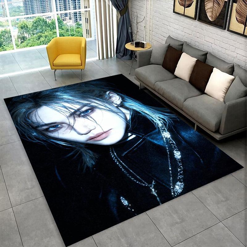 Kpop Felix Stray Kids Music star Carpet Rug for Playroom Bedroom Living Room Sofa Home Decor,kid Area Rug Non-slip Floor Mat